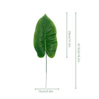 Artificial monstera palm tropical leaves 20pcs style C for home wedding party office decor