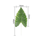 Artificial monstera palm tropical leaves 20pcs style D for home wedding party office decor