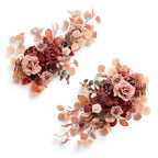 Dusty rose artificial flower garland swag wedding arch sweetheart table decor style F