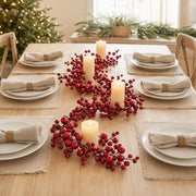 5.9FT Christmas Pearl Berry Garland