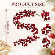 5.9FT Christmas Pearl Berry Garland