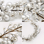 5.9FT Christmas Pearl Berry Garland