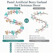 5.9FT Christmas Pearl Berry Garland