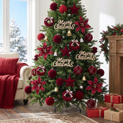 38-Piece Velvet Christmas Ornament Set Collection