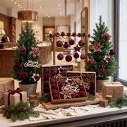 38-Piece Velvet Christmas Ornament Set Collection