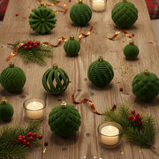 48-Piece Velvet Christmas Ornament Set Collection – 1.6–3.2in