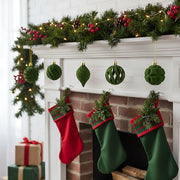 48-Piece Velvet Christmas Ornament Set Collection – 1.6–3.2in