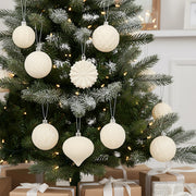 48-Piece Velvet Christmas Ornament Set Collection – 1.6–3.2in