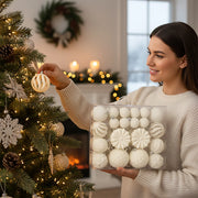 48-Piece Velvet Christmas Ornament Set Collection – 1.6–3.2in
