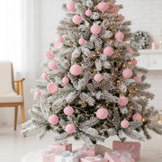 48-Piece Velvet Christmas Ornament Set Collection – 1.6–3.2in