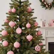 48-Piece Velvet Christmas Ornament Set Collection – 1.6–3.2in