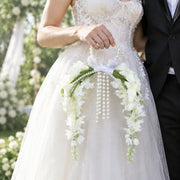 Pearl Handle Calla Lily Wedding Bouquets