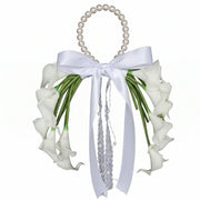 Pearl Handle Calla Lily Wedding Bouquets