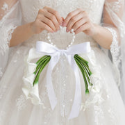 Pearl Handle Calla Lily Wedding Bouquets
