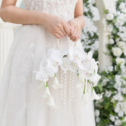 Pearl Handle Calla Lily Wedding Bouquets