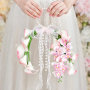 Pearl Handle Calla Lily Wedding Bouquets