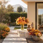 2-Bundle Fall Sunflower & Maple Leaf Bouquets