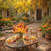 2-Bundle Fall Sunflower & Maple Leaf Bouquets