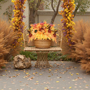 2-Bundle Fall Sunflower & Maple Leaf Bouquets