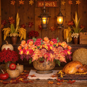 2-Bundle Fall Sunflower & Maple Leaf Bouquets