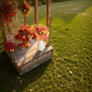 2-Bundle Fall Sunflower & Maple Leaf Bouquets