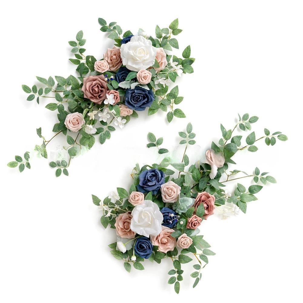 Dusty rose artificial flower garland swag wedding arch sweetheart table decor style J