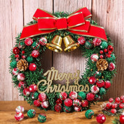 50-Piece Plaid Mini Christmas Ball Ornament Set