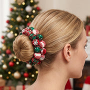 50-Piece Plaid Mini Christmas Ball Ornament Set