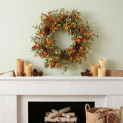 17.7-Inch Pumpkin & Berry Fall Wreath