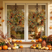 17.7-Inch Pumpkin & Berry Fall Wreath