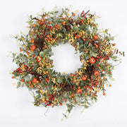 17.7-Inch Pumpkin & Berry Fall Wreath