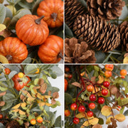 17.7-Inch Pumpkin & Berry Fall Wreath