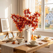 5-Piece Orange Maple Leaf Branch Set