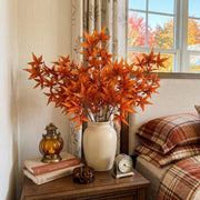 5-Piece Orange Maple Leaf Branch Set