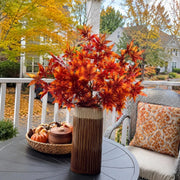 5-Piece Orange Maple Leaf Branch Set