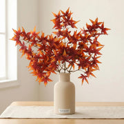 5-Piece Orange Maple Leaf Branch Set