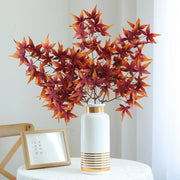 5-Piece Orange Maple Leaf Branch Set