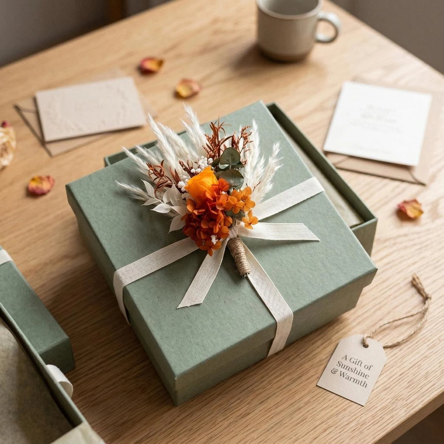 6-Piece Terracotta Fall Wedding Boutonniere Set