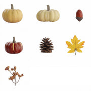 23-Piece Mini Fall Pumpkin & Pinecone Decor Set