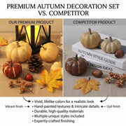 23-Piece Mini Fall Pumpkin & Pinecone Decor Set