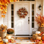 17.7-Inch Eucalyptus & Berry Fall Wreath