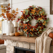 17.7-Inch Eucalyptus & Berry Fall Wreath
