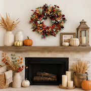 17.7-Inch Eucalyptus & Berry Fall Wreath