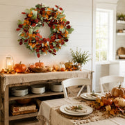 17.7-Inch Eucalyptus & Berry Fall Wreath