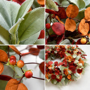 17.7-Inch Eucalyptus & Berry Fall Wreath