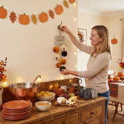 36cm Velvet Pumpkin Fall Teardrop Swag