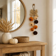 36cm Velvet Pumpkin Fall Teardrop Swag