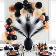 30-Piece Black, White & Gray Faux Pampas Grass Set