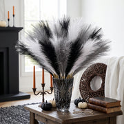 30-Piece Black, White & Gray Faux Pampas Grass Set