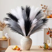 30-Piece Black, White & Gray Faux Pampas Grass Set